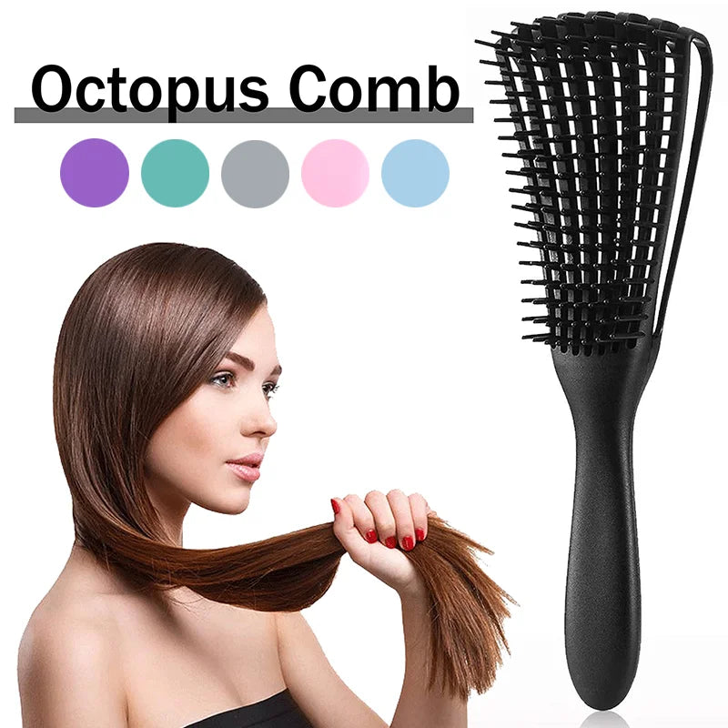 1pcs Octopus Hair Brush Detangling 8-claw Comb Scalp Massage Comb Anti-static Hollow Tangled Hairbrush Hair Styling Tools