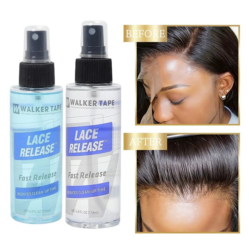 Hair Extension Glue Remover Spray, Gentle Adhesive Remover for Wigs & Hair Wefts, Easy Clean No Residue, Safe for Scalp & Hair