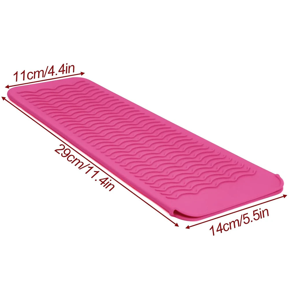 Heat Resistant Mat and Gloves for Curling Irons, Flat Irons, and Hair Straighteners - Protect Your Hair and Hands from Damage