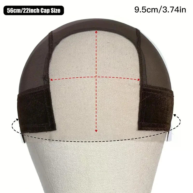 Female Headband Wig Cap Lace Wig Cap For Wig Making U Part Wig Caps Non Slip With Adjustable Velcro Velvet Wig Grip To Wear Wig