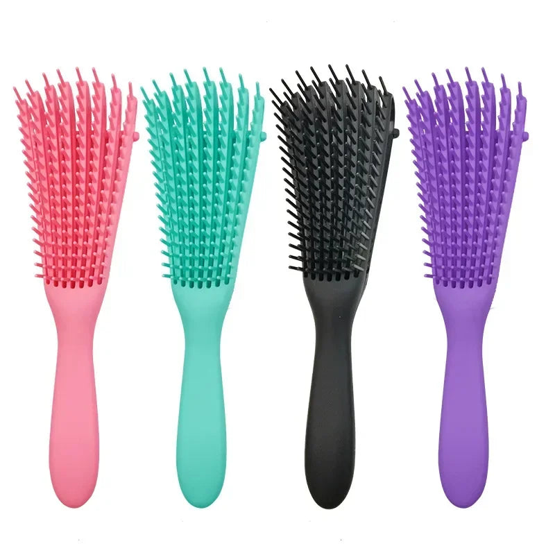 Women's Exfoliating Comb Anti-Tangling Professional Comb Scalp Massage Comb Octopus Comb, Special for Real Hair Wigs