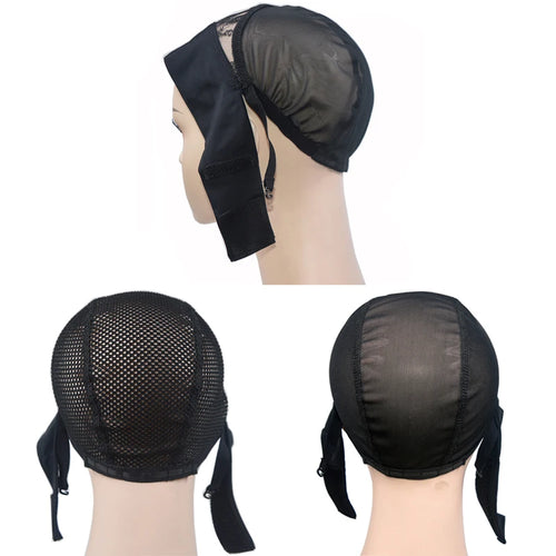 1 Piece Mesh Wig Cap with Adjustable Headband Wig Cap Wig Grip Cap for Making Wigs