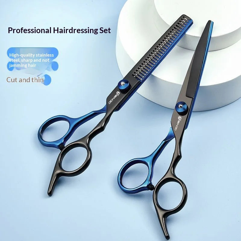 Gianxi Stainless Steel Hair Clippers  Hair Professional Thinning Teeth Clipper  Flat Clipper  Broken Hair Clipper