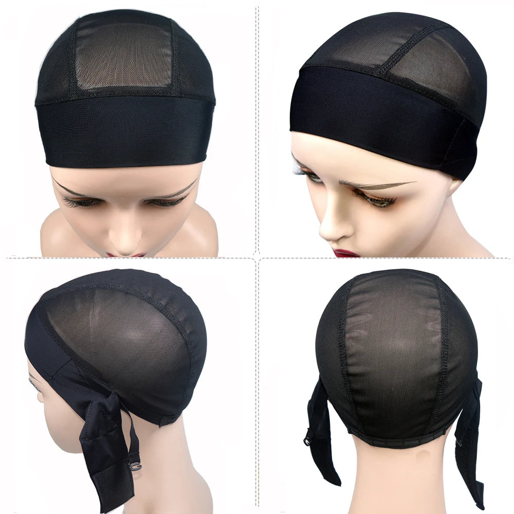 1 Piece Mesh Wig Cap with Adjustable Headband Wig Cap Wig Grip Cap for Making Wigs