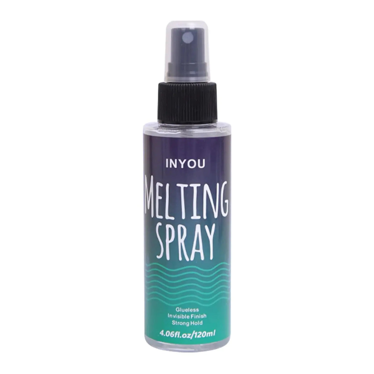 120MLLace Melting and Holding Spray Adhesives Remover Glue-Less Hair Adhesive for Wig Strong Natural Finishing Hold with Control