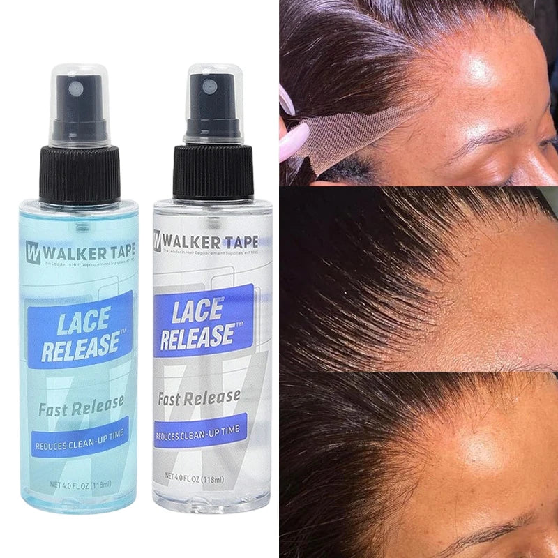 Hair Extension Glue Remover Spray, Gentle Adhesive Remover for Wigs & Hair Wefts, Easy Clean No Residue, Safe for Scalp & Hair