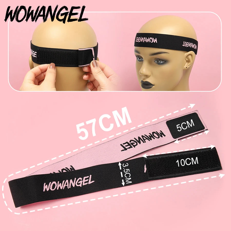 Wow angel Lace Melting Band Adjustable Elastic Band with Magic Tape 10PCS/5PCS/2PCS Elastic Band for Hair Edges Lace Edge Slayer