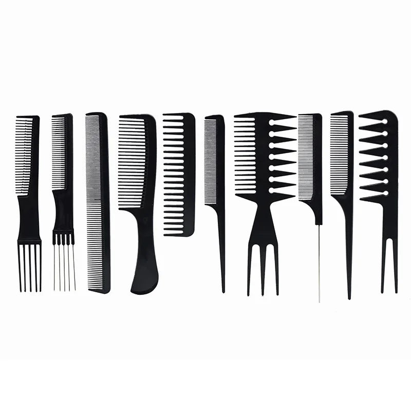 Barber Hairdressing Combs Multifunction Hair Detangler Comb Anti-static Haircare Hairstyling Tool Set Stylist Accessories