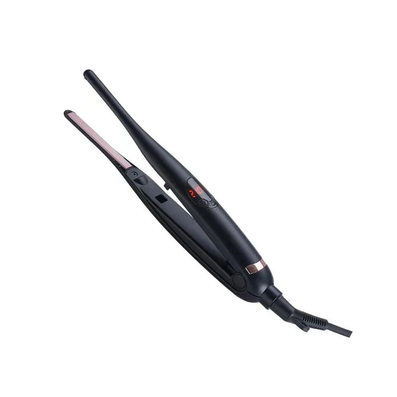 2 in 1 Flat Iron Hair Straightener Hair Curler Professional Ceramic Flat Iron For Short Hair Women And Men Beard Straightener