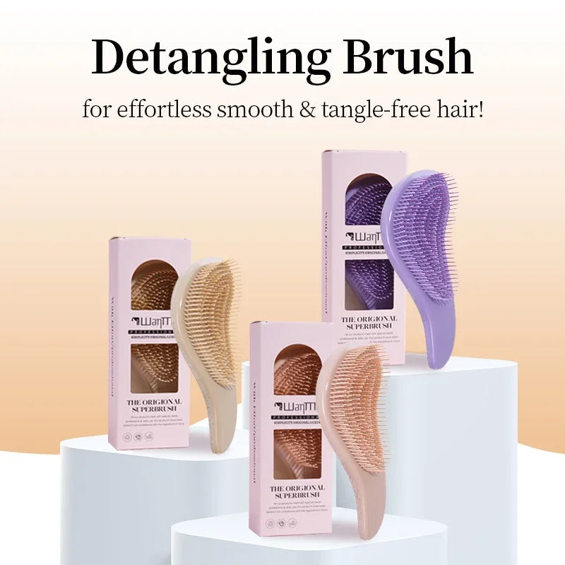 Magic Detangling Boxed Hair Comb Anti Static Hairdressing Comb Girls Hair Comb Scalp Massage Hair Comb Barber Hair Accessories