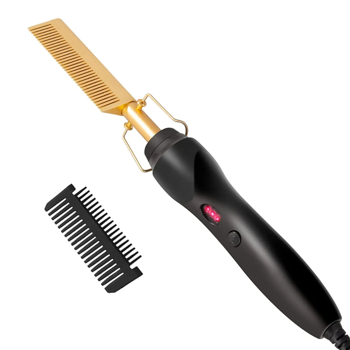 Hair Straightener Flat Irons Wet Dry Use Hot Comb Heating Hair Straight Styler Curling Iron Comb Fast Heating Press Comb
